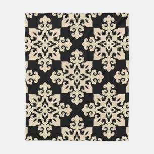 Asiatisches Ziermotorikmuster Fleecedecke