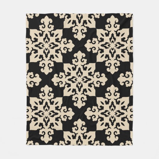 Asiatisches Ziermotorikmuster Fleecedecke (Vorderseite)