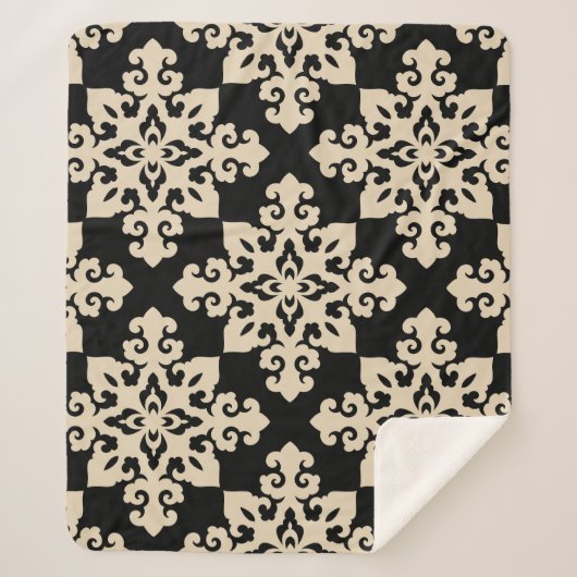 Asiatisches Ziermotorikmuster Sherpadecke (Vorderseite)