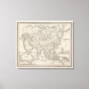 Asien 18 leinwanddruck