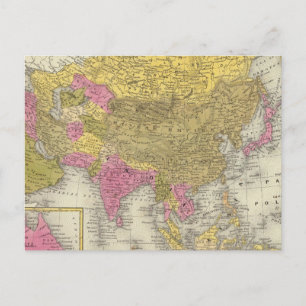Asien 20 postkarte