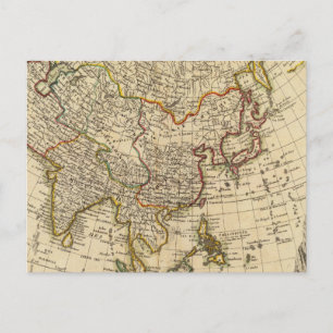 Asien 20 postkarte