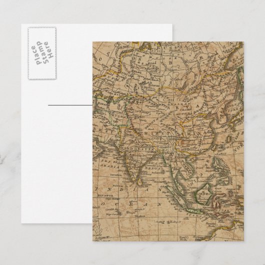 Asien 24 postkarte (Vorne/Hinten)