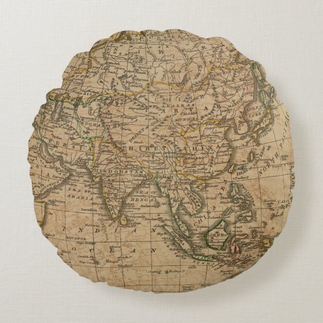 Asien 24 rundes kissen (Vorderseite)