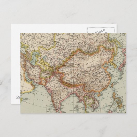 Asien 33 postkarte (Vorne/Hinten)