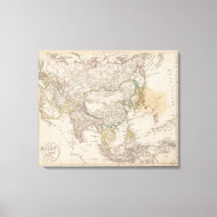 Asien 3 leinwanddruck