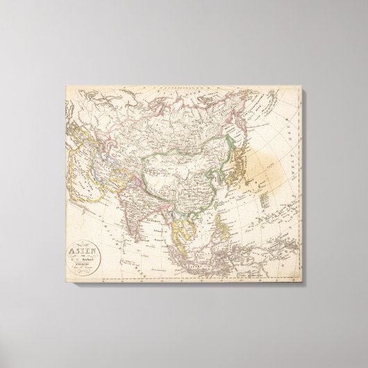 Asien 3 leinwanddruck (Vorderseite)