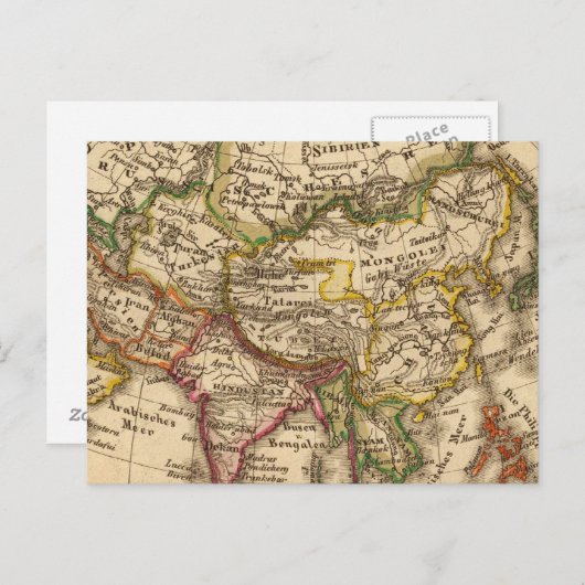 Asien 3 postkarte (Vorne/Hinten)