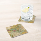 Asien 4 rechteckiger pappuntersetzer (Vor Ort)