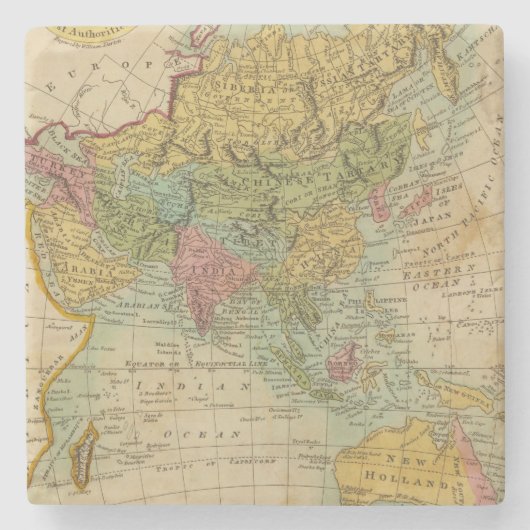 Asien 4 steinuntersetzer (Vorderseite)