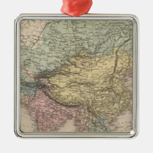Asien 6 silbernes ornament