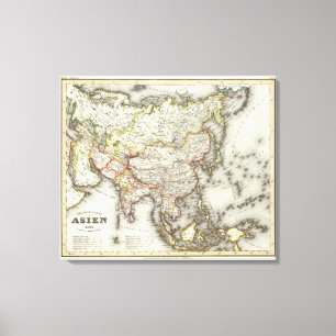 Asien 7 leinwanddruck