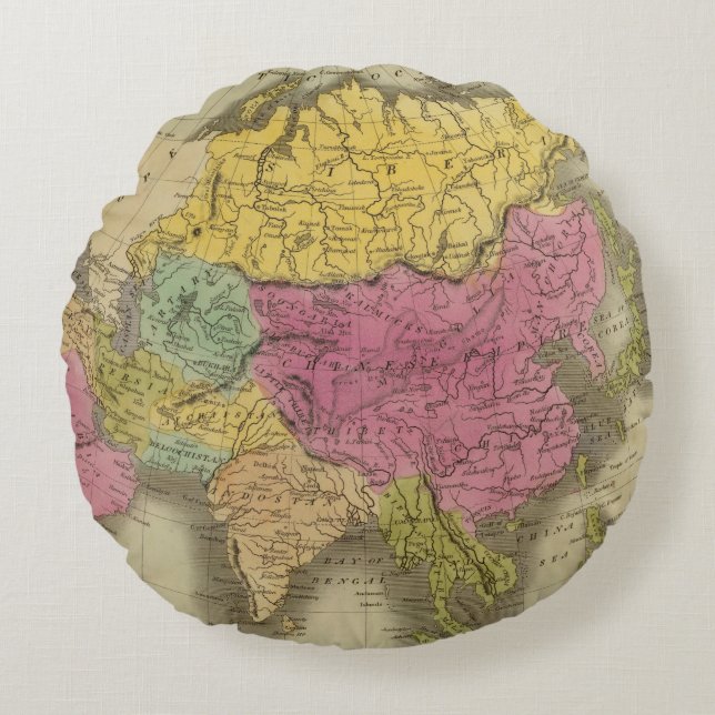 Asien 8 rundes kissen (Vorderseite)