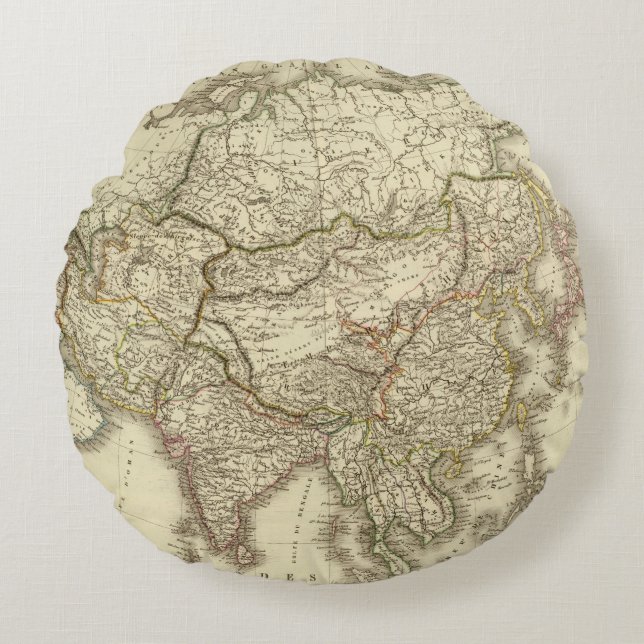 Asien 9 rundes kissen (Vorderseite)