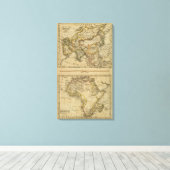 Asien, Afrika Leinwanddruck (Insitu (Holzboden))
