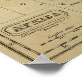 Asien, Afrika Poster (Ecke)