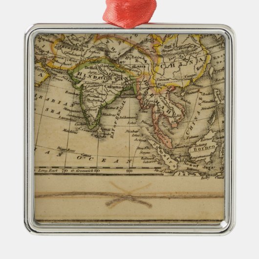 Asien, Afrika Silbernes Ornament (Vorne)