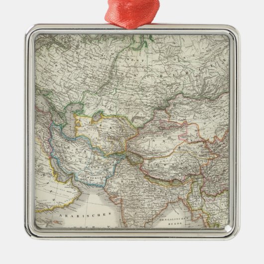 Asien - Asien Silbernes Ornament (Vorne)