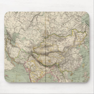 Asien-Atlas-Karte mit politischen Spaltungen Mousepad