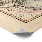 Asien-Atlas-Karte Poster (Ecke)