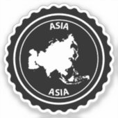Asien Aufkleber (Vorderseite)