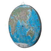 Asien, Australien und der WeltkarteDartboard Dartscheibe (Vorderseite rechts)