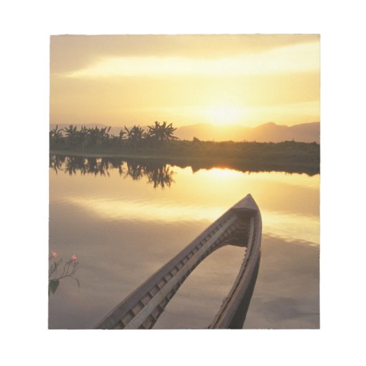 Asien, Birma (Myanmar) Gesunkenes Fischerboot Notizblock (Vorderseite)