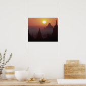 Asien, Birma, (Myanmar), Heide (Bagan) Der Tempel Poster (Küche)