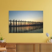 Asien, Birma (Myanmar) - Silhouette von U-Bien 2 Leinwanddruck (Insitu (Wohnzimmer))