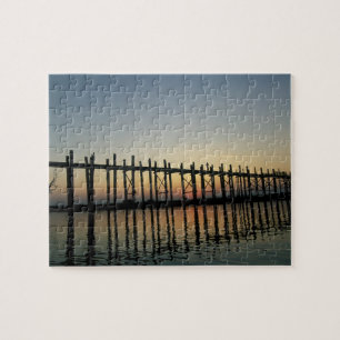 Asien, Burma (Myanmar) Silhouette von U Biens 2 Puzzle