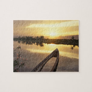 Asien, Burma (Myanmar) Versunkenes Fischerboot Puzzle