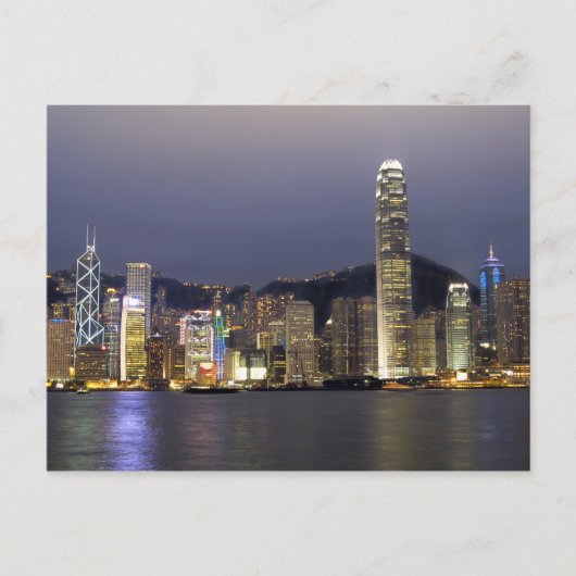 Asien, China, Hong Kong, Stadt Skyline und 2 Postkarte (Vorderseite)