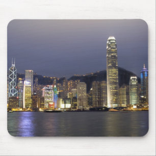 Asien, China, Hongkong, City-Skyline und 2 Mousepad