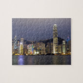 Asien, China, Hongkong, City-Skyline und 2 Puzzle (Horizontal)