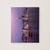 Asien, China, Hongkong, City-Skyline und Puzzle (Vertikal)
