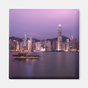 Asien, China, Hongkong, Stadt-Skyline und Magnet