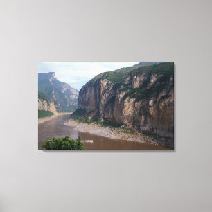 Asien, China, Jangtsekiang, Drei Schluchten. Leinwanddruck
