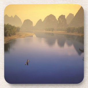 Asien, China, Provinz Guangxi, Yangshuo. Allein Getränkeuntersetzer