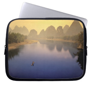 Asien, China, Provinz Guangxi, Yangshuo. Allein Laptopschutzhülle