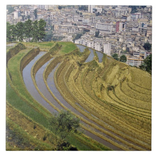 Asien, China, Provinz Yunnan, Jinping. Jinping Fliese