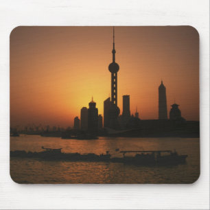 ASIEN, China, Shanghai Blick auf Oriental Pearl TV Mousepad