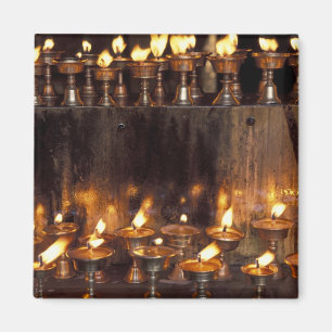 Asien, China, Tibet, Lhasa. Flammen des Gebets, Magnet