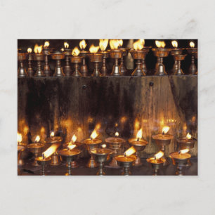 Asien, China, Tibet, Lhasa. Gebetsflammen, Postkarte