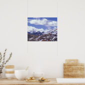 Asien, China, Tibet, Tangla-Pass. Gebetsflaggen, Poster (Küche)