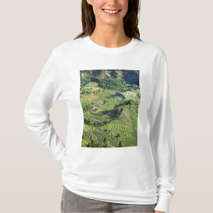 Asien, China, Yunnan, Yuanyang. Muster in Grün T-Shirt