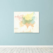 Asien, Europa und Flusssysteme Leinwanddruck (Insitu (Holzboden))