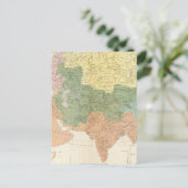 Asien, Europa und Flusssysteme Postkarte (Stehend Vorderseite)
