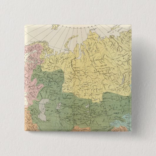 Asien, Europas Flusssysteme Button (Vorderseite)