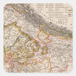 Asien, Indien, Bangladesh Quadratischer Aufkleber