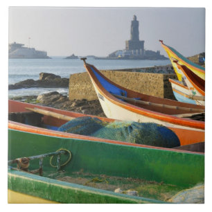 Asien, Indien, Tamil Nadu, Kanniyakumari 2 Fliese